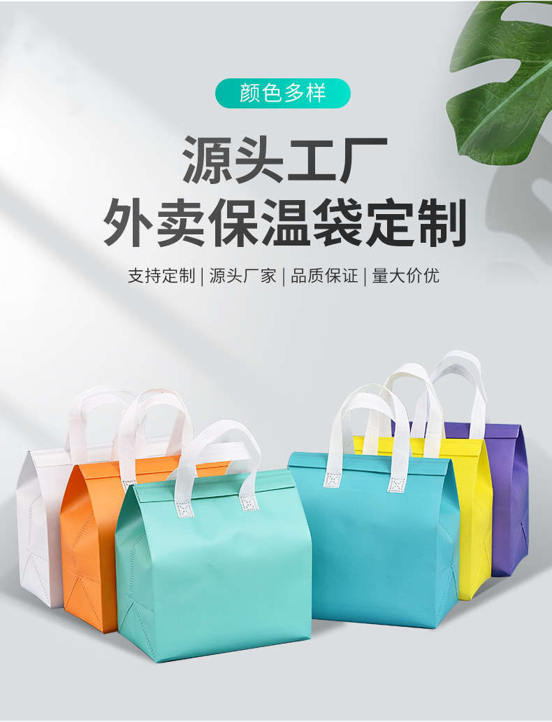 六盘水市无纺布保温袋外卖袋